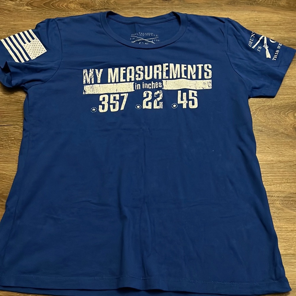 Grunt Style My measurements in inches tee